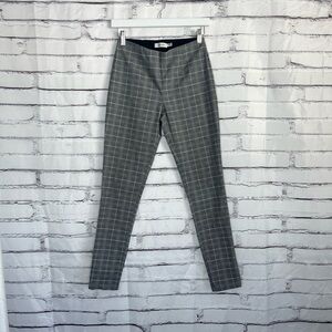 Calvin Klein Plaid Ankle Dress Pants Slim Fit Stretch Gray Women’s 2 Workwear